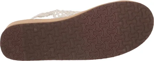 Vista 4 de MUK LUKS Sandalias de cuña alta voladoras para mujer