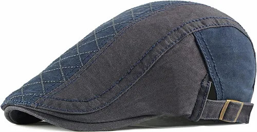 Vista 21 de Newsboy - Gorra de algodón para hombre, diseño de camuflaje, ajustable, ajustable, plano, suave, para caza y golf