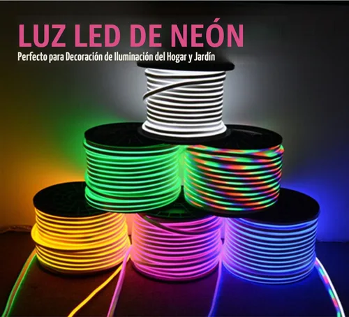 Vista 7 de Tira de luces LED de neón Azul