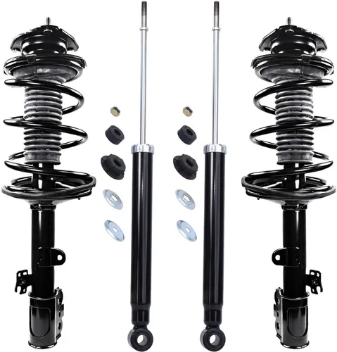 Vista 84 de Detroit Axle - Kit de amortiguadores de 4 puntales para Ford Escape 14-19, 2 puntales delanteros con resorte helicoidal 2 amortiguadores traseros