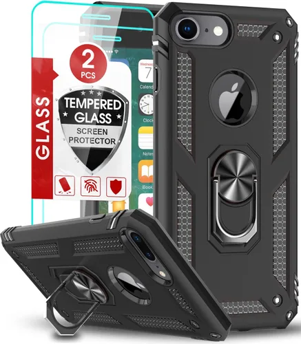 Vista 91 de LeYi Funda para Samsung Galaxy A05 (no compatible con A05S) con protector de pantalla y protector de lente de cámara, funda resistente de grado Negro