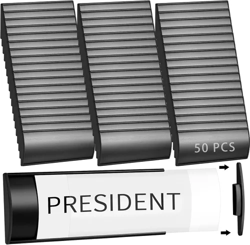 Vista 16 de Therwen 1 soporte de aluminio para placa de identificación para puerta de Negro