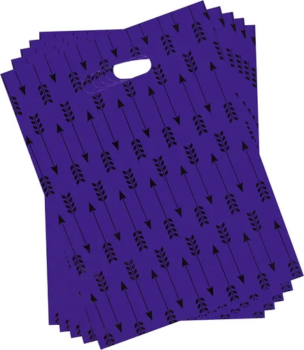 Vista 5 de Infinite Pack Bolsos de compras al por menor impresos reutilizables de la mercancía plástica para las boutiques, las tiendas y los centros