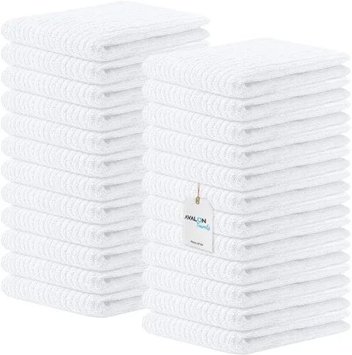 Vista 10 de Avalon Towels Toallas de trapeador de barra acanaladas (paquete de 60) de 16 x 19 pulgadas, absorbentes y duraderas, trapos de limpieza multiusos