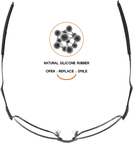 Vista 4 de Tintart 2 pares de kits de goma de repuesto para los oídos y las narices para gafas de sol Oakley Whisker