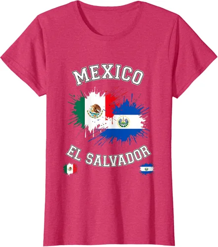 Vista 7 de Camiseta de recuerdo de la bandera vintage de El Salvador de México