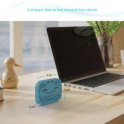 Vista 5 de Home Zone Living CleanAura - Kit de filtro desodorizante con bolsa de filtro de carbón y adhesivo magnético, ayuda a eliminar el olor en casa