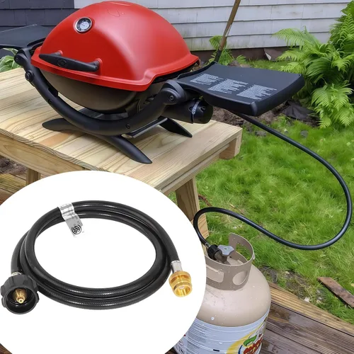 Vista 5 de Adaptador de manguera de propano de 6 pies, 1 libra a 20 libras, convierte electrodomésticos de 1 libra en tanques de 5 a 40 libras, se adapta a