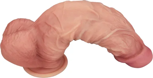 Vista 3 de Consolador enorme de 10.5 pulgadas, 2.5 pulgadas de diámetro, consolador grueso, consolador anal grande de silicona de doble densidad, consolador