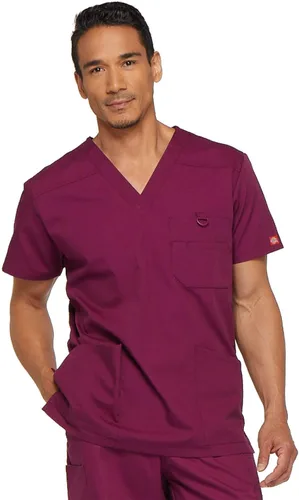 Vista 20 de Dickies EDS Signature - Camiseta médica para hombre, cuello en V Negro