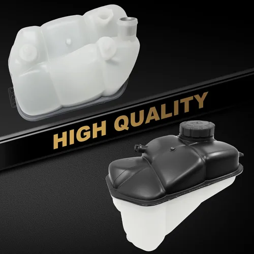 Vista 3 de PartsFlow Tanque de depósito de refrigerante 603-283 con tapa compatible con 2001-2011 Mercedes Benz CLS500 CLS55 CLS63 E63 E55 AMG E320 E350