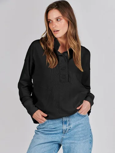 Vista 6 de ANRABESS Sudaderas casuales con botones para mujer, sudaderas de gran tamaño con bolsillos para otoño e invierno 2023