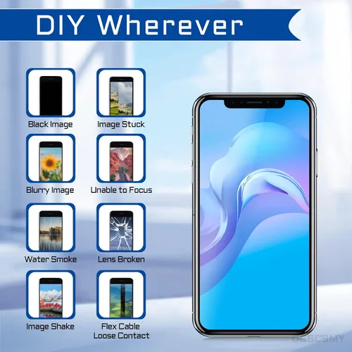 Vista 4 de Para iPhone Xs MAX Cámara Trasera Reemplazo OEM para iPhone Xs Kit 12MP Lente Trasera Principal Piezas con Lente Telefoto Ancho OIS HDR 4K Video