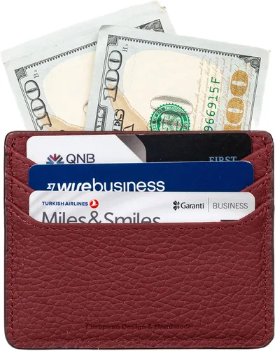 Vista 6 de Grande -3633 Estuches para tarjetas, Borgoña, Minimalista
