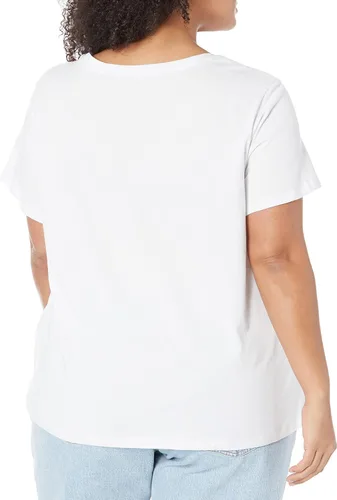Vista 2 de Tommy Hilfiger Camiseta básica de manga corta para mujer Plus Essential