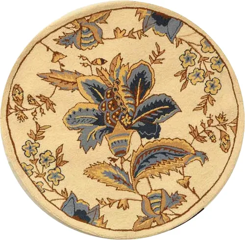 Vista 7 de SAFAVIEH Chelsea Collection - Alfombra decorativa de 1 pies 8 pulgadas x 2 pies 6 pulgadas, color marfil, lana de campo francesa enganchada a mano
