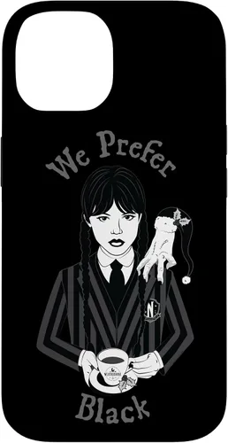 Vista 4 de iPhone 16 Wednesday We Prefer Black - Funda navideña