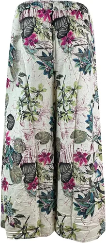 Vista 4 de SERYU Palazzo - Pantalones holgados de algodón y lino para mujer