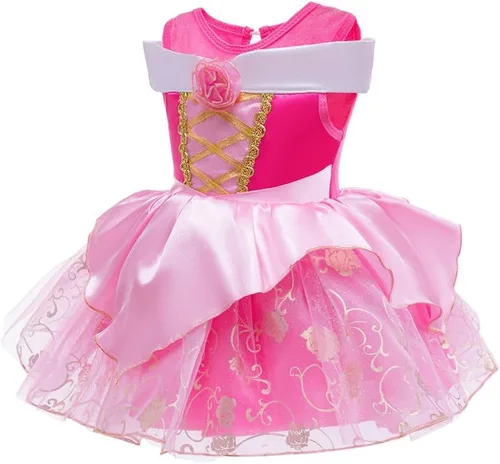 Vista 231 de Disfraz de princesa de Belle Sofía Blancanieves para niñas pequeñas, disfraz de princesa, Navidad, Halloween, mameluco con diadema