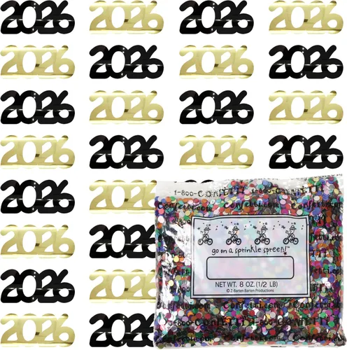 Vista 43 de Confetti Year 2023 Blue Royal, Orange Combo - 2 bolsas de media onza (1 oz)