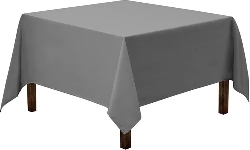 Vista 10 de Gee Di Moda Mantel cuadrado de 52 x 52 pulgadas, color verde manzana, de poliéster lavable, resistente, para mesas cuadradas o redondas pequeñas