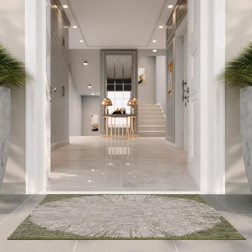Vista 39 de Safavieh Courtyard Collection CY8893 - Alfombra decorativa para interiores y exteriores, no desprende pelusa, fácil de limpiar, 2 x 3 pies 7 beige