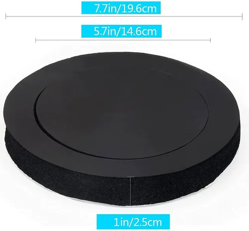 Vista 4 de Hoedia Potenciador de altavoz de espuma de 6.5 pulgadas, anillos rápidos de altavoz autoadhesivo, kit universal de bloqueo de graves de esponja