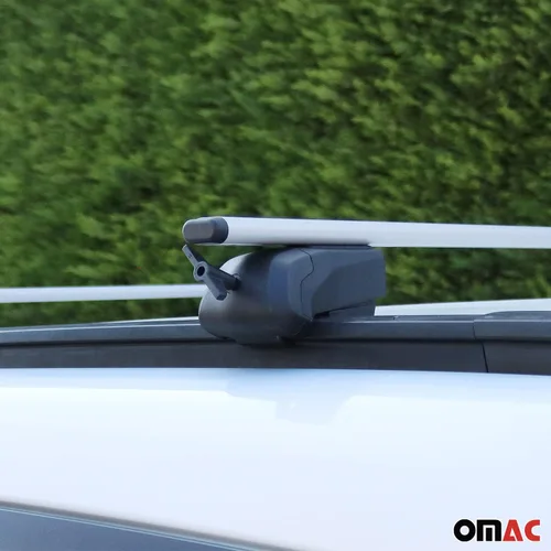 Vista 3 de Portaequipajes para Mazda CX-50 2023-2025 Barras transversales gris hierro 2 piezas