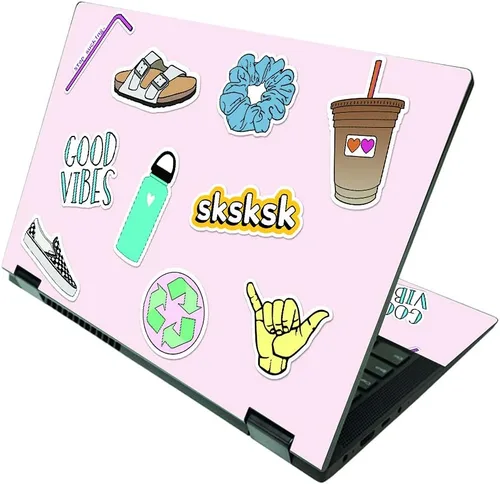 Vista 17 de MightySkins Skin compatible con Lenovo IdeaPad Flex 5 2 en 1 de 15 pulgadas (2021) - Humo brillante Funda protectora de vinilo duradera y única