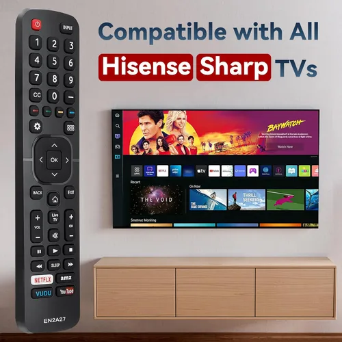 Vista 2 de Nuevo reemplazo universal Sharp aquos TV Control remoto EN2A27 compatible con Sharp Hisense Control remoto LCD LED HDTV Smart TV Control remoto