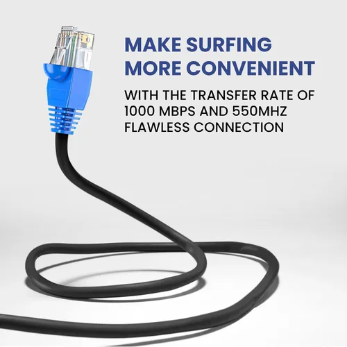 Vista 4 de Aurum Cables Cat6 - CCA - Cable de red Ethernet de entierro directo impermeable, para exteriores - 550 MHz (50 pies)