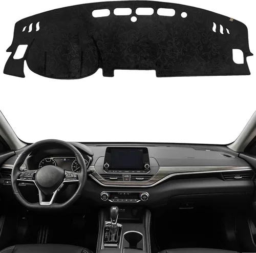 Vista 20 de Alfombrilla Protectora para Salpicadero Compatible con Nissan Altima 2012-2007 (Código de Cuerpo L32, Sin Modelos HUD), Alfombrilla Antirreflejos