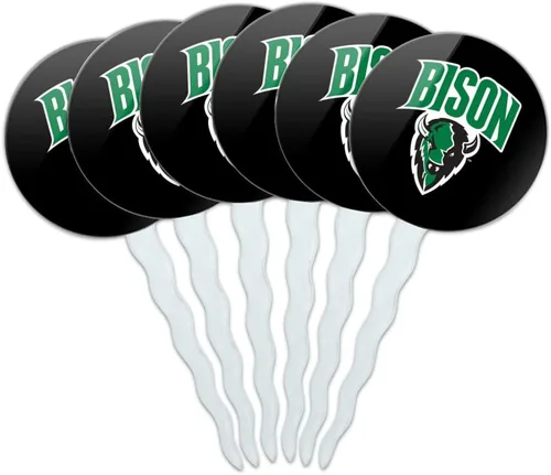 Vista 225 de Abilene Christian - Juego de 6 palillos para cupcakes con logotipo secundario
