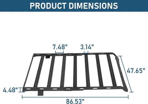 Vista 9 de u-Box Bronco Barras transversales de aluminio para Ford Bronco 2021-2026 con techo rígido de 2 puertas (excluye Bronco Sport), cesta de carga