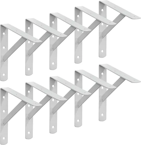 Vista 10 de Decko Products 49138-10 - Soporte de estante resistente, 8.5 x 11.25 pulgadas, paquete de 10, color negro