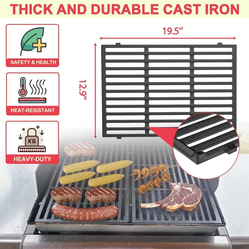 Vista 3 de Kit de Piezas de Parrilla para Weber Genesis 300 310 330 Piezas de Parrilla para Weber Genesis E330 E310 S310 S330 EP330 EP310 S320 E320 Piezas