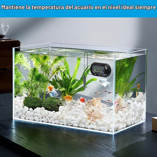 Vista 6 de DaToo Termómetro de acuario con pantalla LCD grande Fahrenheit/Celsius(℉/℃) Termómetro de tanque de peces para acuario, reptil, terrario, termómetro