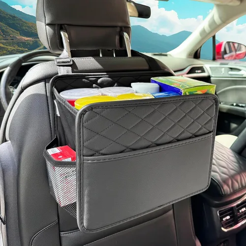 Vista 8 de Witaxima Organizador de asiento trasero de automóvil mejorado con bolsillos de almacenamiento, organizador multiusos para colgar del automóvil