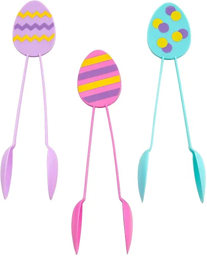 Vista 2 de Fun Express Pinzas para teñir huevos de Pascua, 12 piezas, ideales para niños, manualidades sin desorden para Pascua, guardería, escuela
