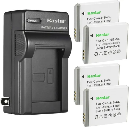 Vista 7 de Kastar Reemplazo del cargador de batería de pared de CA para Canon PowerShot S120, PowerShot SD770 es, PowerShot SD980 es, PowerShot SD1200 es