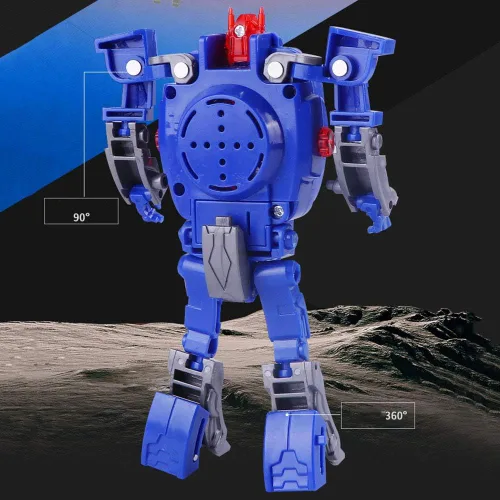 Vista 4 de Creative Robot Transformer - Reloj de pulsera digital para niños de 2 a 14 años, color azul, Digital