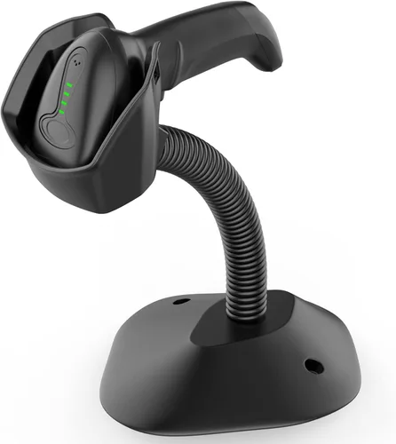 Vista 6 de Symcode Soporte universal para escáner de código de barras manos libres, escáner de código de barras, soporte de cuna, ángulo base y cabeza
