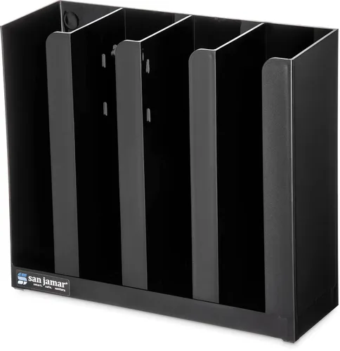 Vista 8 de San Jamar Organizador de tazas de porciones y tapa para tazas y tapas de 2 pulgadas con divisores extraíbles para cocina, restaurante y comida