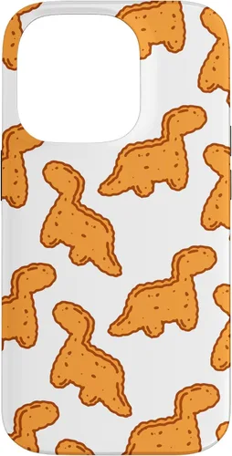 Vista 17 de Cute Dino T-Rex Chicken Nugget Funny Tyrannosaurus Case para iPhone 17