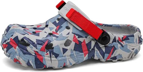 Vista 8 de ihinzry Zuecos de jardín para hombre, sandalias de playa para hombre, pantuflas de exterior con correa ajustable
