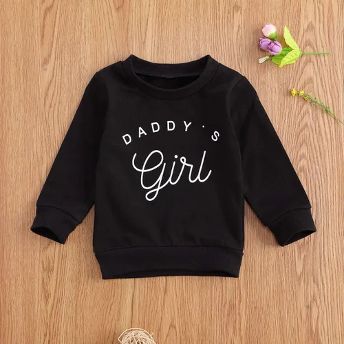 Vista 6 de DuAnyozu Camisetas de manga larga para bebé y niña, sudadera de manga larga para papá, ropa casual