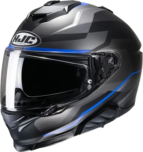 Vista 7 de Casco de motocicleta HJC i71 Nior Natural, aprobado por DOT (MC1SF, grande)