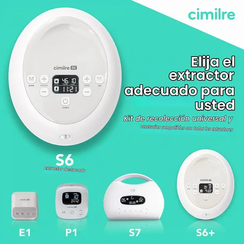 Vista 8 de Extractor de leche eléctrico doble ajustable Cimilre S6