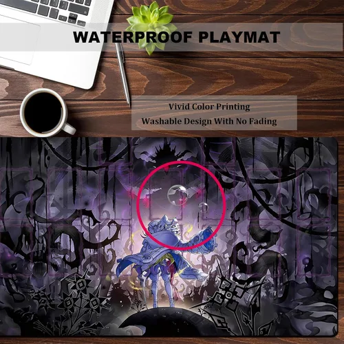 Vista 3 de ygo playmat - Alfombrilla para competición de videojuegos, carpeta de tarjetas de 23.6 x 13.7 pulgadas