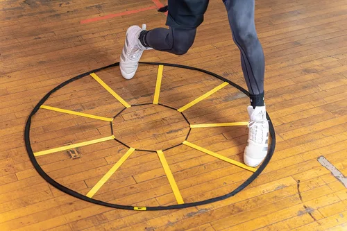 Vista 4 de Webby Agility Trainer – Circle Speed and Agility Ladder for High Intensity Reactive Footwork Drills and Skills – A Circular Piece of Reaction